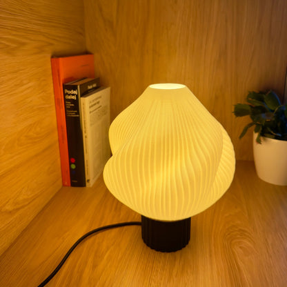 Lampa Twist Creme Black