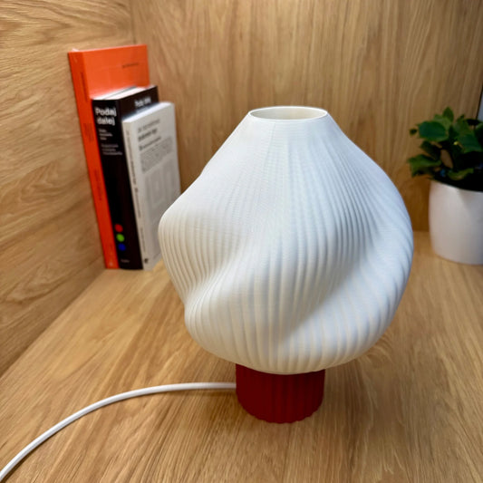 Lampa Twist Creme Ember Red