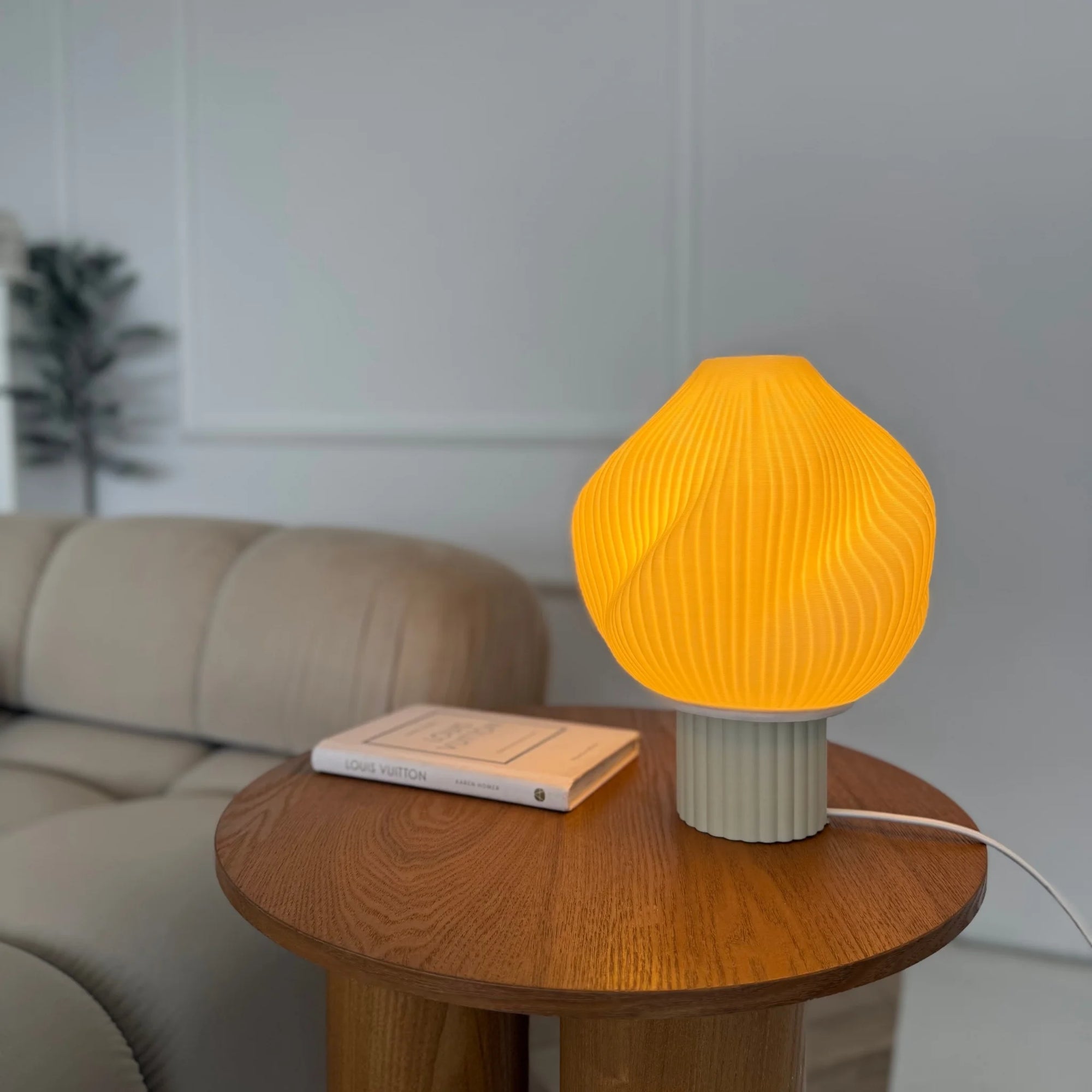 Zapalona lampa Nouvio Twist Creme Beige